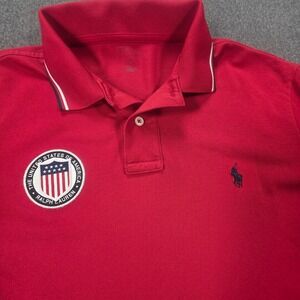 Polo Ralph Lauren USA Men's Polo‎ Shirt United States Of America Olympic Large